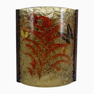 Wall Sconce in Copper and Fractal Resin by Potiers Daccolay, 1970