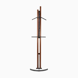 Italian Metal & Beech Wood Hanger attributed to Afra and Tobia Scarpa, 1970s