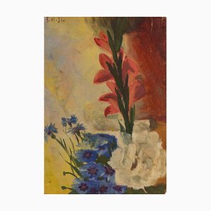 Francesco Settimj, Still Life, Oil Painting, Early 20th Century