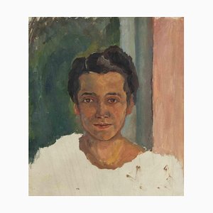 Francesco Settimj, Portrait, Oil Painting, Mid-20th Century