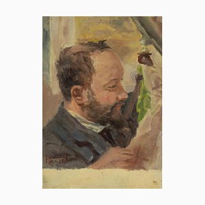 Francesco Settimj, Portrait of Man, Oil Painting, 1933