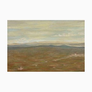 Francesco Settimj, Paysage de Montagne, Peinture à l'Huile, Milieu du 20e Siècle