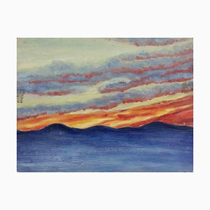 Francesco Settimj, Seascape, Oil Painting, 1930