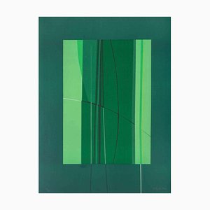 Lorenzo Indrimi, Green, Lithograph, 1970s
