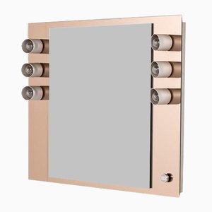 Mid-Century Modern Italian Vanity Mirror with Sconces from Veca, 1960s