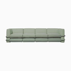 Pillow Four Seater Sofa in Leather by Muller Van Severen for BD Barcelona