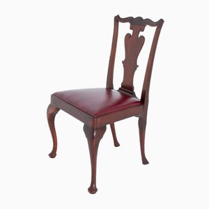 Queen Anne Dining Chairs in Mahogany, 1890s, Set of 8