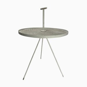Mesa Gueridon Mid-Century de hierro al estilo de Mathieu Matégot, Francia, años 50