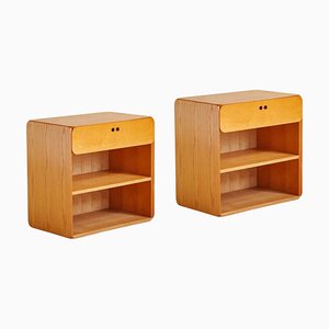 Samara Series Nightstands in Beech attributed to Derk Jan De Vries for Maisa, 1970s, Set of 2