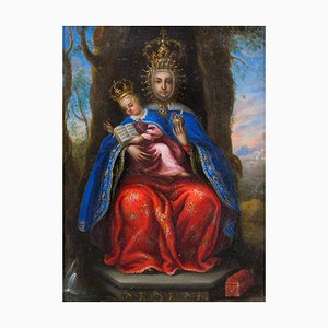 Spanish Artist, Our Lady of Valvanera, Oil on Copper, 17th Century