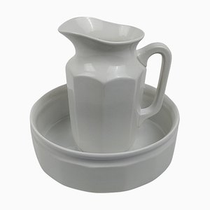 Italienischer Art Deco Krug und Waschbecken von Richard Ginori, 1930er, 2er Set