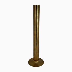 Italienische Moderne Handgefertigte Zylindervase aus Messing, 1970er