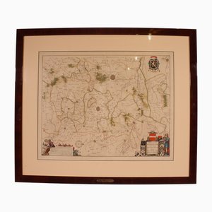 Map of Brabant of Leuven by Bleau, 1640