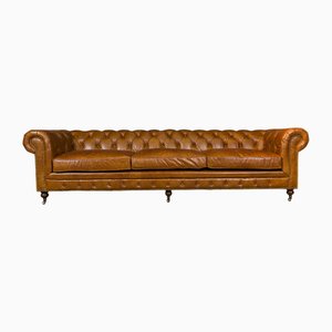 Tan Chesterfield Sofa from Pure White Lines