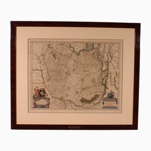 Map of Brabant Ducantus by Bleau, 1640