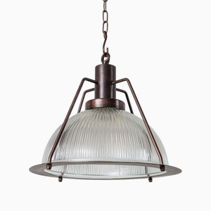 Large Aged Brass Hoxton Pendant from Pure White Lines
