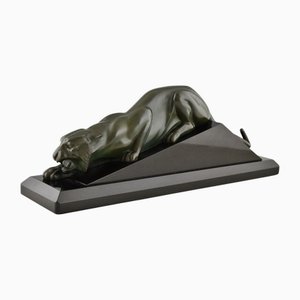 Georges Lavroff, Scultura Art Deco, 1935, Bronzo su base in marmo