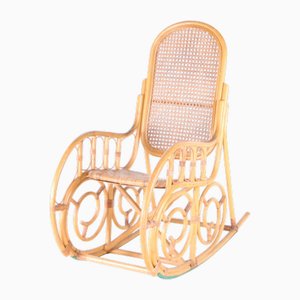 Rattan Rocking Chair, 1970s