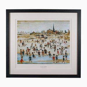 LS Lowry, At the Seaside, 1990s, Print
