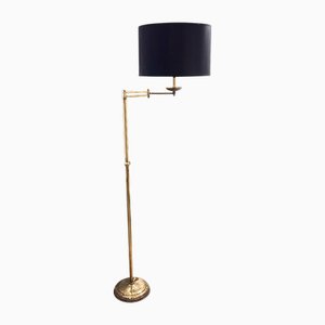 Verstellbare französische Stehlampe mit Schwingarm, 1950er