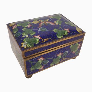 Boîte à Bijoux Antique avec Email Cloisonné, Chine