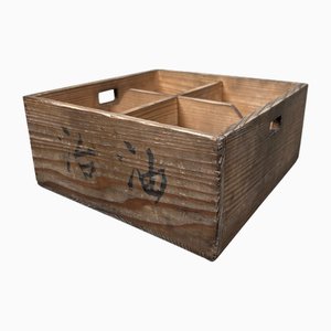Japanese Decorative Wooden Crate, 1890s