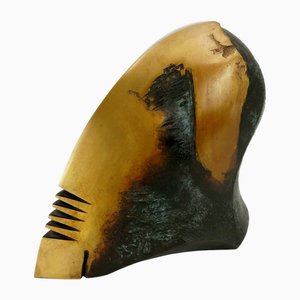 Karl-Heinz Deutsch, Helmet Head, 2003, Bronze