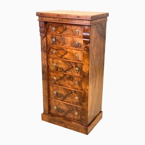 19th Century Wellington Walnut Chest of Drawers, 1870