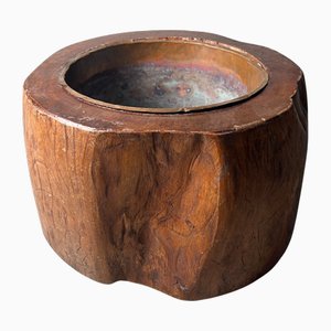 Wooden Log Hibachi, Japan, 1920s