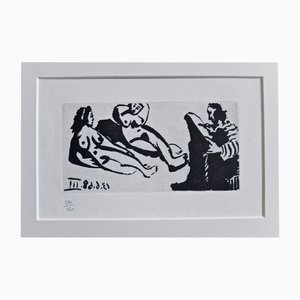 Pablo Picasso, Composición original de La Celestine, 1971, Grabado