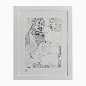 Pablo Picasso, Original Composition from La Celestine, 1971, Etching