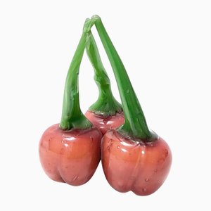 Vintage Murano Glass Decorative Cherries by Martinuzzi for Venini, 1930s