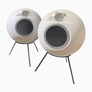 Altoparlanti Elipson BS 404 in fibra di vetro scultorea, Francia, anni '60, set di 2