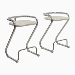 Set of Bar Stools attributed to Lindau & Lindekrantz for Lammhults, 1970s