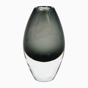 Jarrón Sommerso vintage de vidrio No B 894 de Gunnar Nylund para Strömbergshyttan, Sweden, años 60