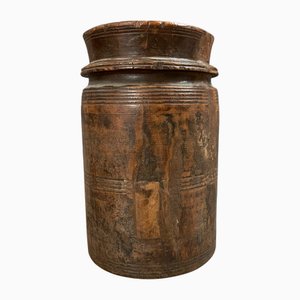 Himachal Topf aus Holz, 1920er