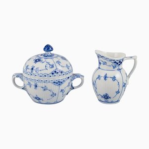 Vintage Zuckerdose & Milchkännchen von Royal Copenhagen, 1960er, 2er Set