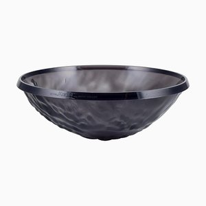 Large Moon Bowl in Smoke-Colored Plastic by Mario Bellini for Kartell
