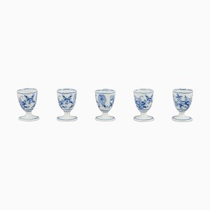 Antique German Egg Cups from Meissen, 1890s, Set of 5