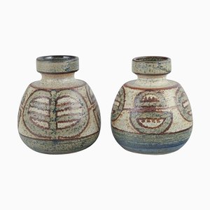 Vintage Vases in Stoneware from Søholm Ceramics, 1960s, Set of 2