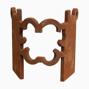 After Chillida, Escultura abstracta, años 90, Hierro