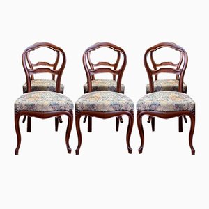 Louis Philippe Mahogany Chairs, Set of 6