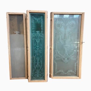 Säuregeätzte Fenster, 14 . Set