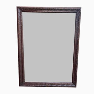 Louis Philippe-Napoleon Iii Period Mirror in Carved Oak