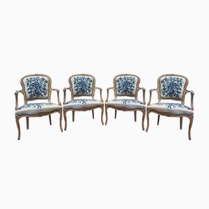 Louis Xv Style Armchairs, Set of 4