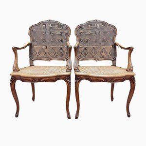 Set of Regency Style Cane Armchairs