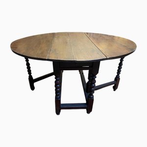 Gateleg Oak Dining Table, 18th Century