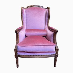 Armchair - Louis Xvi Style Winged Bergere