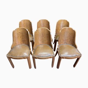 Art Deco Gondola Chairs, Set of 6