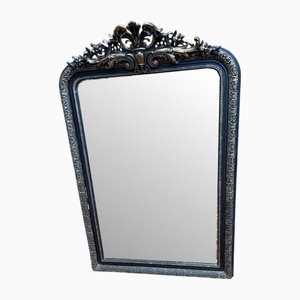 Napoleon III Black Plaster Mirror